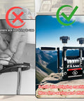 Compare pliers and Drill Powered Wire Stripper Tool With Hand Crank 6 Channel System And 5 Carbide Blades on mountain