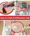 Nonstick Silicone Bread Sling Set Oval And Round in sink and dishwasher, easy to clean, heat resistant for baking use