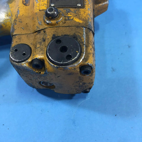 Close-up of Heavy Duty Air Impact Wrench With 14 Pin Anvil Socket and Massive Torque Rating showing connection ports and rugged design.
