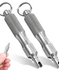 2 Pack Valve Core Removal Tool Keychain Stainless Steel Tire Valve Stem Tool Grab And Go Portable For Bicycle Car Motorcycle Repair Disassembly And Installation At Home