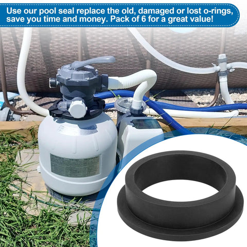 L Shape O Ring Gasket Replacement For Above Ground Pool Pump 11228 Fits A Wide Range Of Pool Pump Motors And Sand Filter Pumps To Prevent Leaks And Restore A Tight Durable Seal, black rubber gasket
