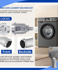 Five Key Set For Commercial Washer And Dryer From Speed Queen Includes GR777 GR800 GR888 GR100 GR999 Coin Laundry Keys For Greenwald And Coin Op Equipment