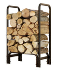 Sturdy Firewood Rack And Log Holder For Indoor Outdoor Use Heavy Duty 25mm Tubular Steel Log Storage Stack Supports Up To 400 Pounds