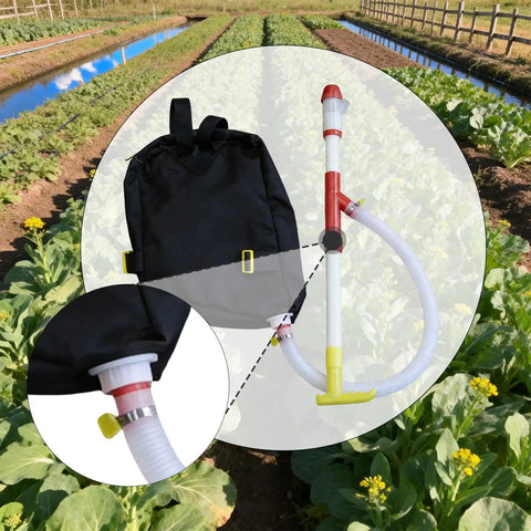Backpack Sprayer And Manure Distributor For Vegetables With PVC Tube Handy Workhorse For Farm Or Garden Easy To Use