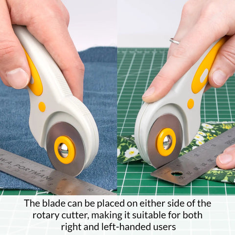 Self Healing Cutting Mat And Rotary Cutter Set For Fabric 9x12 Inches, Ideal For Quilting And Sewing Projects, Includes 45mm Cutter Wheel