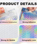 Metallic Holographic Bubble Mailers Set Of Fifty In Three Size Options With Waterproof Self Seal Adhesive Foil Glitter Shipping Bags Product Details