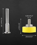 5 Pc Heavy Duty Hook And Loop Sanding Disc Pad Kit For Rotary Tools 1 Inch Backing Pads With One Quarter Inch Shank Drill Adapter