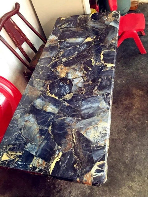 16x120 Black And Gold Marble Wallpaper No Mess Peel And Stick Self Adhesive Backsplash For Kitchen Counters and Shelves.