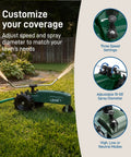 Self Propelled Traveling Sprinkler Delivers Hands Free Wide Lawn Coverage With A Rugged Cast Iron Body Adjustable Coverage