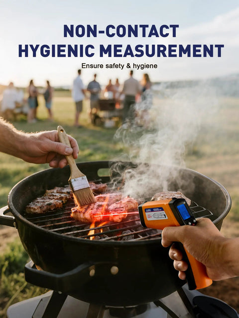 Infrared Thermometer Gun No Contact Digital Temperature Gun With Backlit Display Minus 58F To 788F For Cooking And HVAC Use Fast