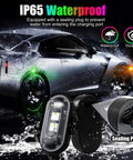 Premium LED Rock Lights With 8 Color Options And 10 Modes For Cars, Motorcycles, Boats, Bikes, Drones And Camping, Strobe Warning Light