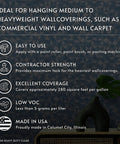 Heavy Duty Clear Wallpaper Adhesive With Extra Tack For Vinyl And Nonwoven Wallpapers Non Staining Formula 1 Gallon product info
