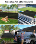 Heavy Duty Garden Shade Cloth With Grommets For Patio And Pergola 90 Percent UV Block displayed in diverse outdoor setups