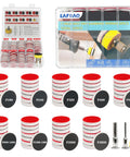 63 Piece 1 Inch Sanding Discs Kit With Hook And Loop For Drill Shanks 1 Eighth And 1 Quarter Inch Wet Dry Pads 180 To 3000 Grit