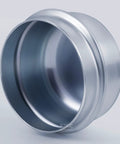Two Pack 1.78 Inch Outer Diameter Trailer Bearings Dust Cap Grease Cap With Galvanized Corrosion Resistant Finish side view