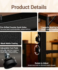Heavy Duty Adjustable Workbench Legs With Power Outlets And Rubber Pads Set Of 4 Built Tough For DIY Computer Desk features