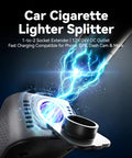 Snapped Into Your Cigarette Lighter This 150W Car Power Inverter with dual sockets for fast charging devices in car.