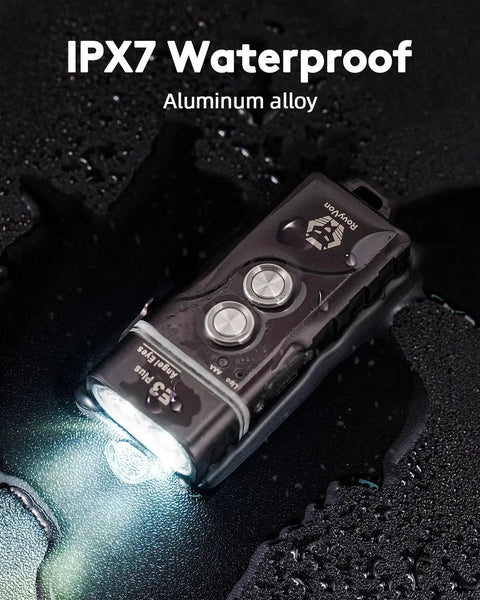 Keychain Flashlight 700 Lumen Dual Power Rechargeable With Lockout Mode Waterproof For Everyday Carry Camping Hiking