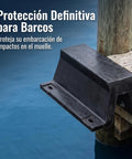 Rubber Arch Dock Shield Bolt Down Kit For Boat Impact Protection installed on dock for safety