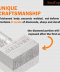 Handheld Diamond Grinding Wheel Dresser Quick Fix For Bench Grinders Restoring Sharp Ceramic Abrasives Hella Sharp Operator Gonna Bring Your Tools Back To Life Solid Shop Essential, 8 carats diamonds, thickened steel body.