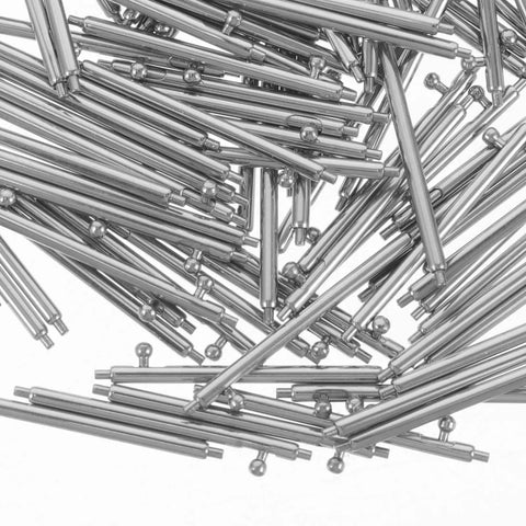 Stainless Steel Watch Band Spring Bar Pins Replacement Set With Precision Finish scattered on surface