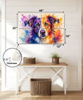 Premium Quality Sound Absorbing Acoustic Wall Panels For Home Studio Ambient Boost Noise Taming Polyester Fiber vibrant dog art decor