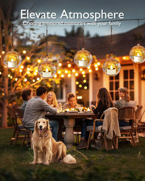8 Pack Solar Tea Lights Outdoor Waterproof Rechargeable Dusk To Dawn Flameless Flickering LED Votive Candles Fairy Garden Decor