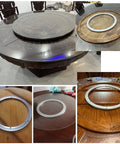Beefy Heavy Duty Aluminum Turntable Bearing on wood and glass surfaces, 5 to 40 inch rotating base with silent smooth 360 spin.