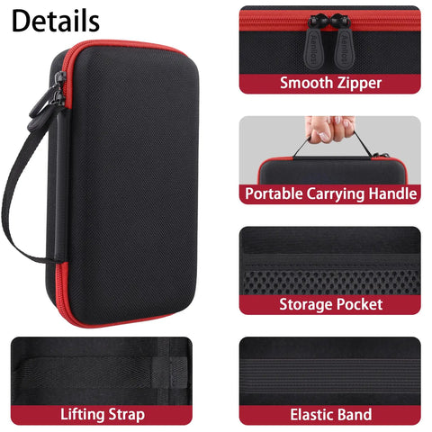 Hard Case Replacement For Digital Multimeter Volt Meter By Aenllosi For 6000 Counts, with smooth zipper and storage pocket