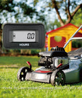 Digital AC DC Hour Meter 5V to 277V Waterproof Time Counter for Equipment and Machines Tracks Run Time to 9999.9 Hours on lawn mower