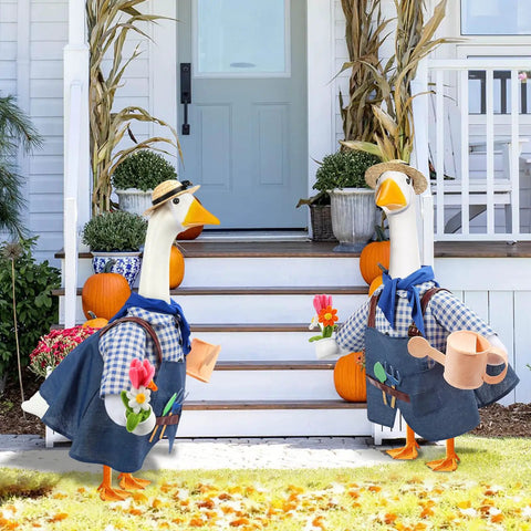 dress up goose Goose-Shaped Raincoat Costume,Funny Porch Outfit for Yard Decor,Holiday Decoration Set for Garden,Patio,and Festive Events,Waterproof and UV-Resistant Material,Easy to Install,Outdoor Easy to dress and weather Go Fishing Porch Goose Outfit