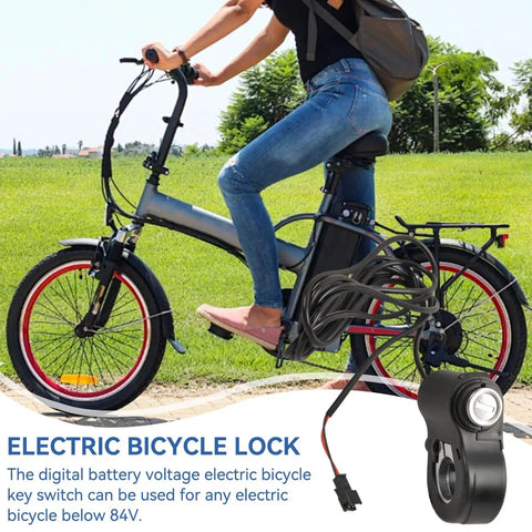 Thumb Throttle With Key Ignition For E Bikes And Electric Scooters, Twist Grip Handlebar Power Switch With Lock, Easy Install Plug And Play Accessory For Smooth Acceleration And Safer Daily Rides