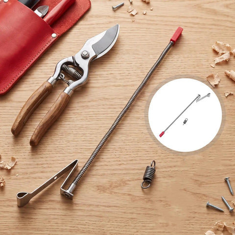 2 Pcs Binding Tool Replacement Pusher Pins And Springs Kit, Durable Metal Parts For Branch And Veg Tying Machines, Easy Maintenance, Fits A Wide Range Of Tying Tools, Includes Tape Tool Staples And Pusher Pins., metal replacement spring and pusher pin for garden tying tool