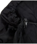 Close-up of black Stretchy Mixer And Equipment Cover for DJ Gear with adjustable shock cord detail