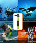 Massive 11.1L Scuba Tank With 4500psi Fill 80 Cu Ft Aluminum Diving Cylinder High Capacity Dive Bottle With Integrated Valve No DOT