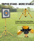 Heavy Duty Beefed Up Archery Target Stand For Backyard Practice With Compound And Recurve Bows Adjustable Height And Stable Base
