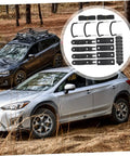 Rooftop Cargo Carrier Bolt Mounting Fitting And Roof Rack Clamps For Roof Box on cars in forest setting