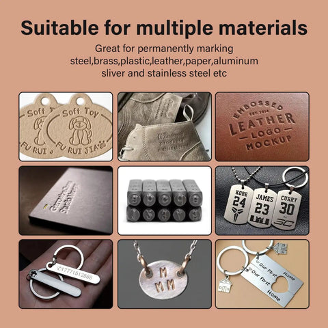 Metal Stamping Kit 36 Pc Set With One Eighth Inch Stamped Steel Letter And Number Punches A To Z And Zero To Nine Transfer Stamps Tool
