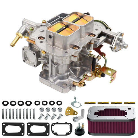 2 Barrel Weber 32 36 Carburetor With Air Filter Assembly Kit For Toyota Pickup Celica 20R 22R Mazda B2000 B2200 720 510 CJ5 CJ7 CJ8 Electric Choke Replacement
