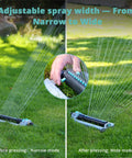 Beefy Heavy Duty Oscillating Sprinkler With 18 Hole Nozzle Zinc Alloy Base Adjustable Flow Control And Spray Width For Lawn Garden Yard Irrigation