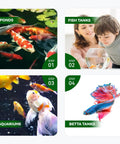 Game Changer 11 In 1 Aquarium Water Test Strips For Ph Ammonia Nitrate And Hardness 125 Ct Fish Tank Test Kit visual instructions for pond and fish tank care