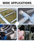 Premium 304 Stainless Steel Extension Springs With Double Hook Ends 10 Piece Pack shown in various applications for car and home use.