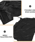 Trampoline Shade Cover Sun Shelter For Outdoor Trampolines Weather Resistant And Rainproof Canopy showing foldable fabric