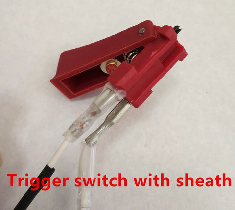 Trigger switch with sheath for Top Notch MIG Welding Gun With 10 Foot Cable And 5 Pin Connector Rated For 180 Amps.