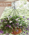 Heavy Duty 3.7 Inch S Hooks For Hanging Jeans Pans Pots Bags Towels And Plants Black Steel Fits Closet Rods Under 1 Inch Diameter Perfect Kitchen And Home Organization Space Saver supporting hanging plant basket
