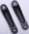 Square Hole Ebike Crank Arm Forged Alloy 6061 For Mid Mounted Motors 140mm pair with square taper holes