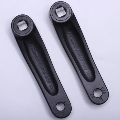 Square Hole Ebike Crank Arm Forged Alloy 6061 For Mid Mounted Motors 140mm pair with square taper holes