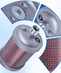 Exhaust Silencer For Air Compressors Dryers And Vacuum Pumps With One Half Inch NPT Male Connection, metal construction
