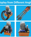 100 Ton Hydraulic Pin Press For Excavators, Crawler Track Dismantling Tool With Sleeve And Chain Integrated System, 110V Electric Pump