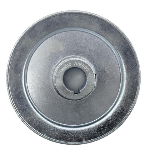 AB600 1 Single Groove Web Sheave Pulley For V Belt Drive 6 Inch Outer Diameter 1 Inch Bore Carbon Steel Zinc Plated Durable Motor Pulley For A B 5L 4L V Belts